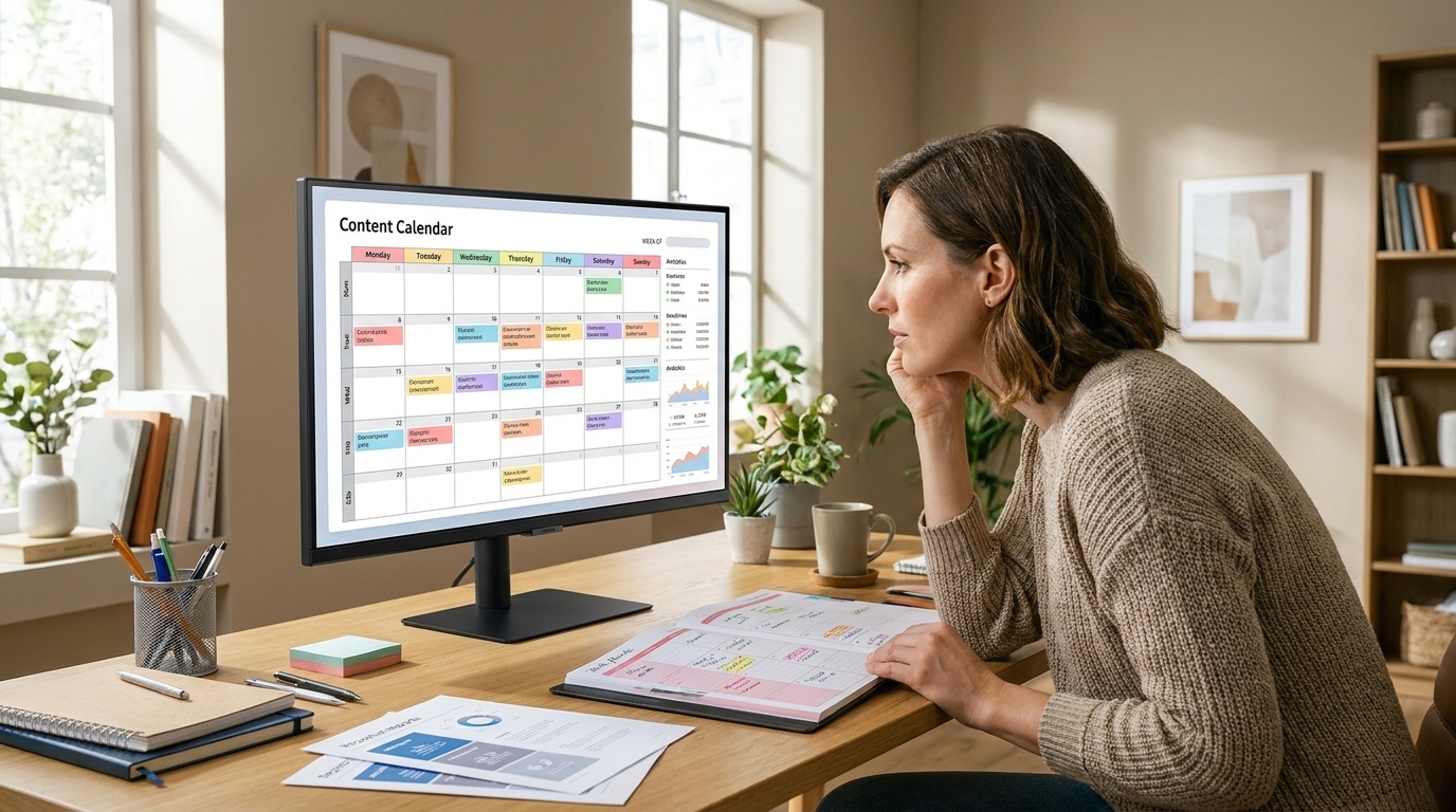Cover image for How to Build an Independent Website Content Calendar (A Solo Founder's Guide)
