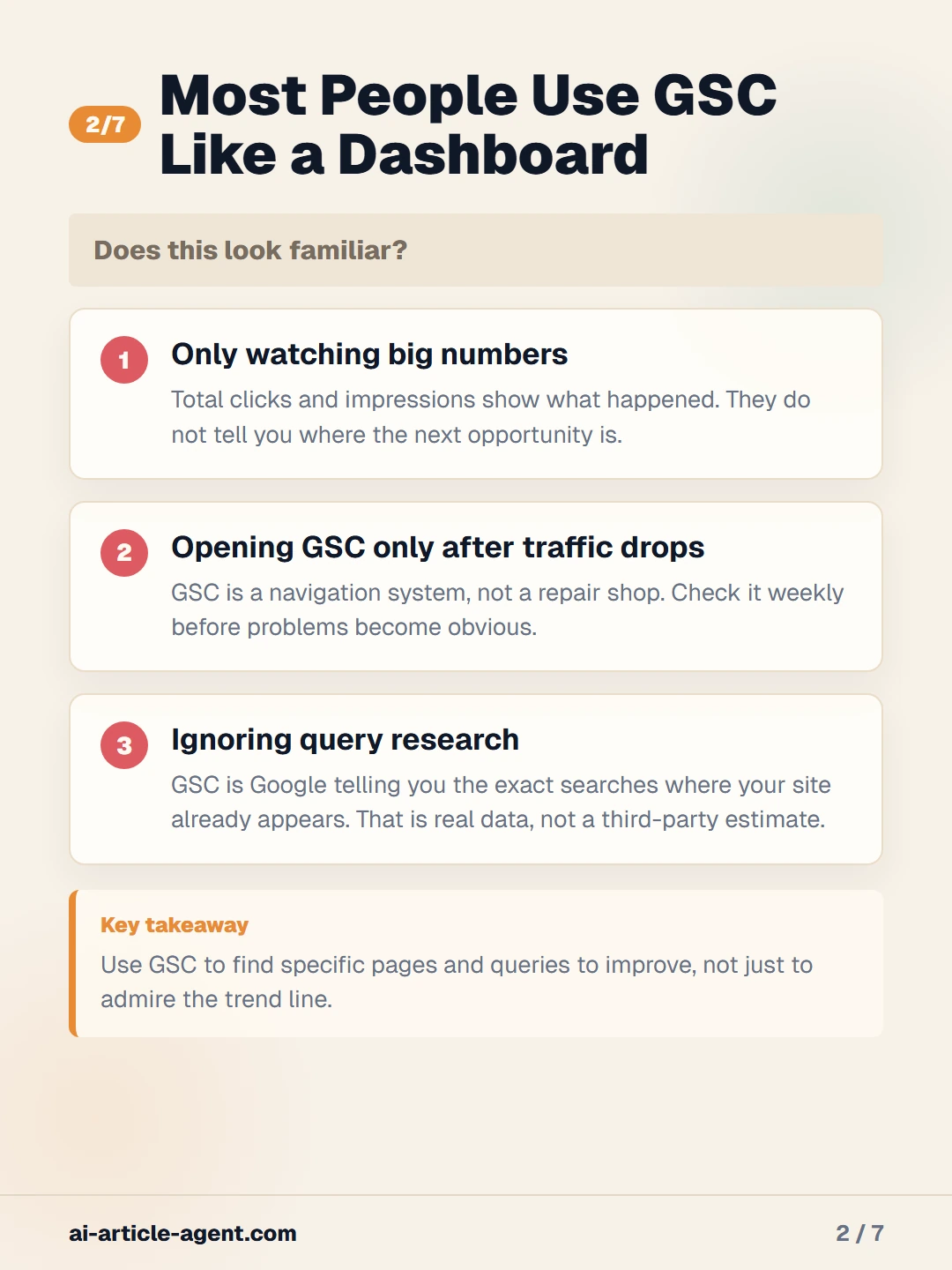 Common mistakes when using Google Search Console