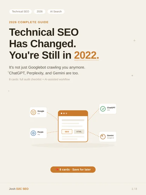 Cover card for Technical SEO 2026 Complete Guide